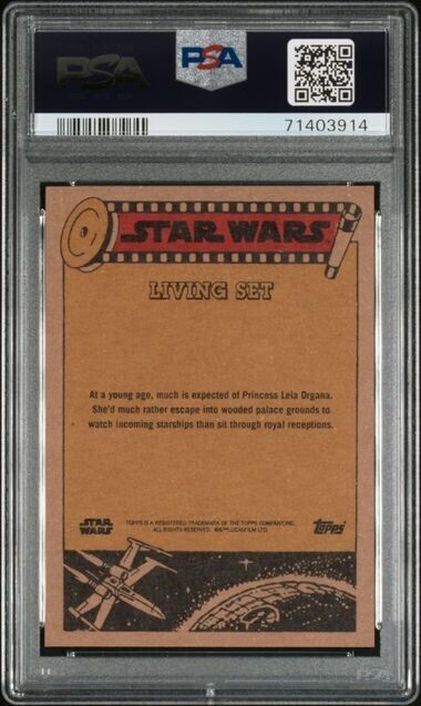 2022 Topps Star Wars Living Set Princess Leia Organa Card #341 PSA 9 Mint