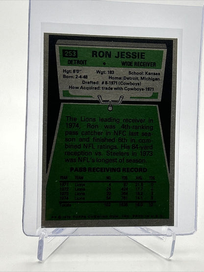 1975 Topps Ron Jessie Football Card #253 EX Quality FREE SHIPPING