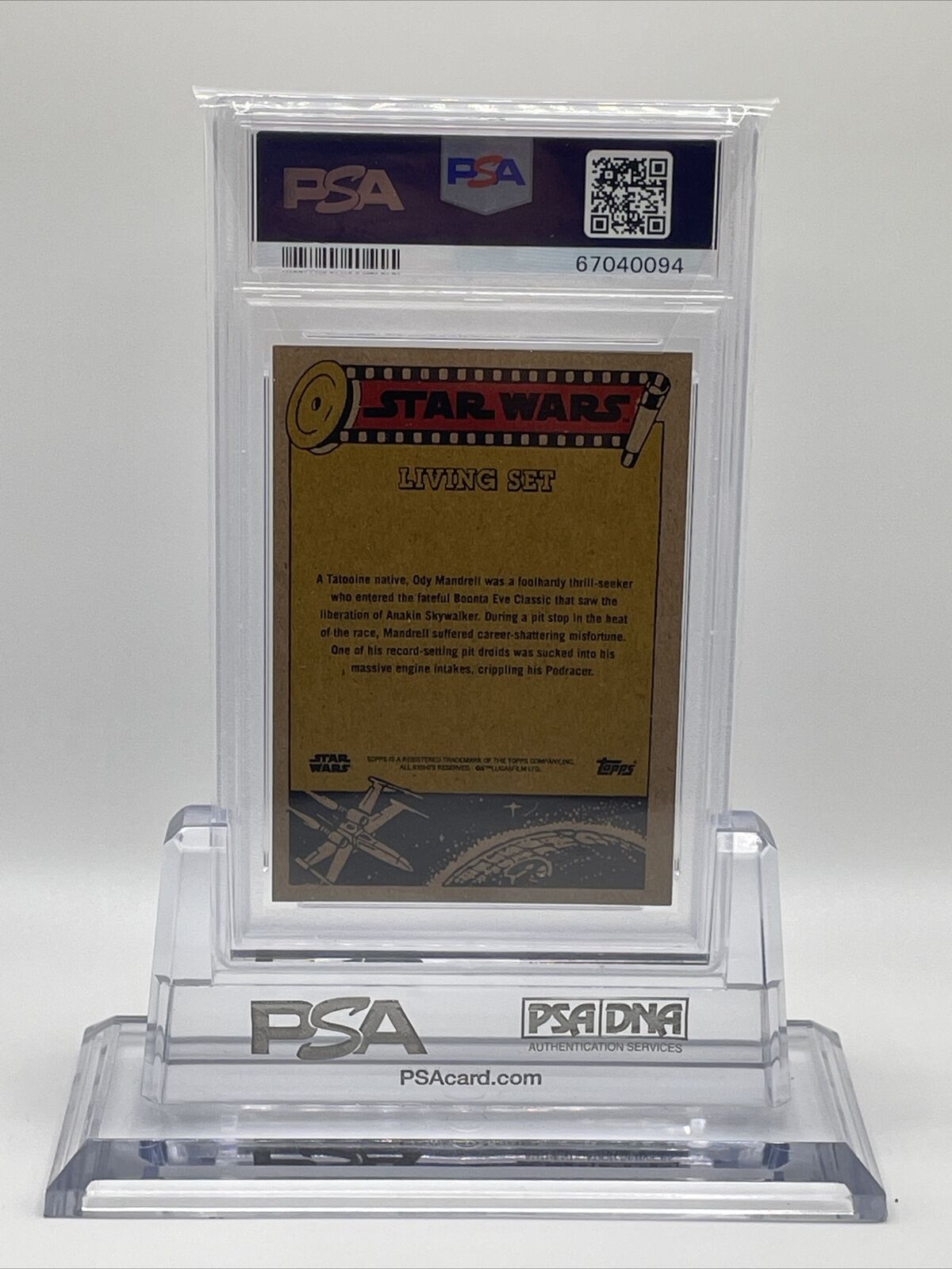2022 Topps Star Wars Living Set Ody Mandrell Card #276 PSA 10 Gem Mint