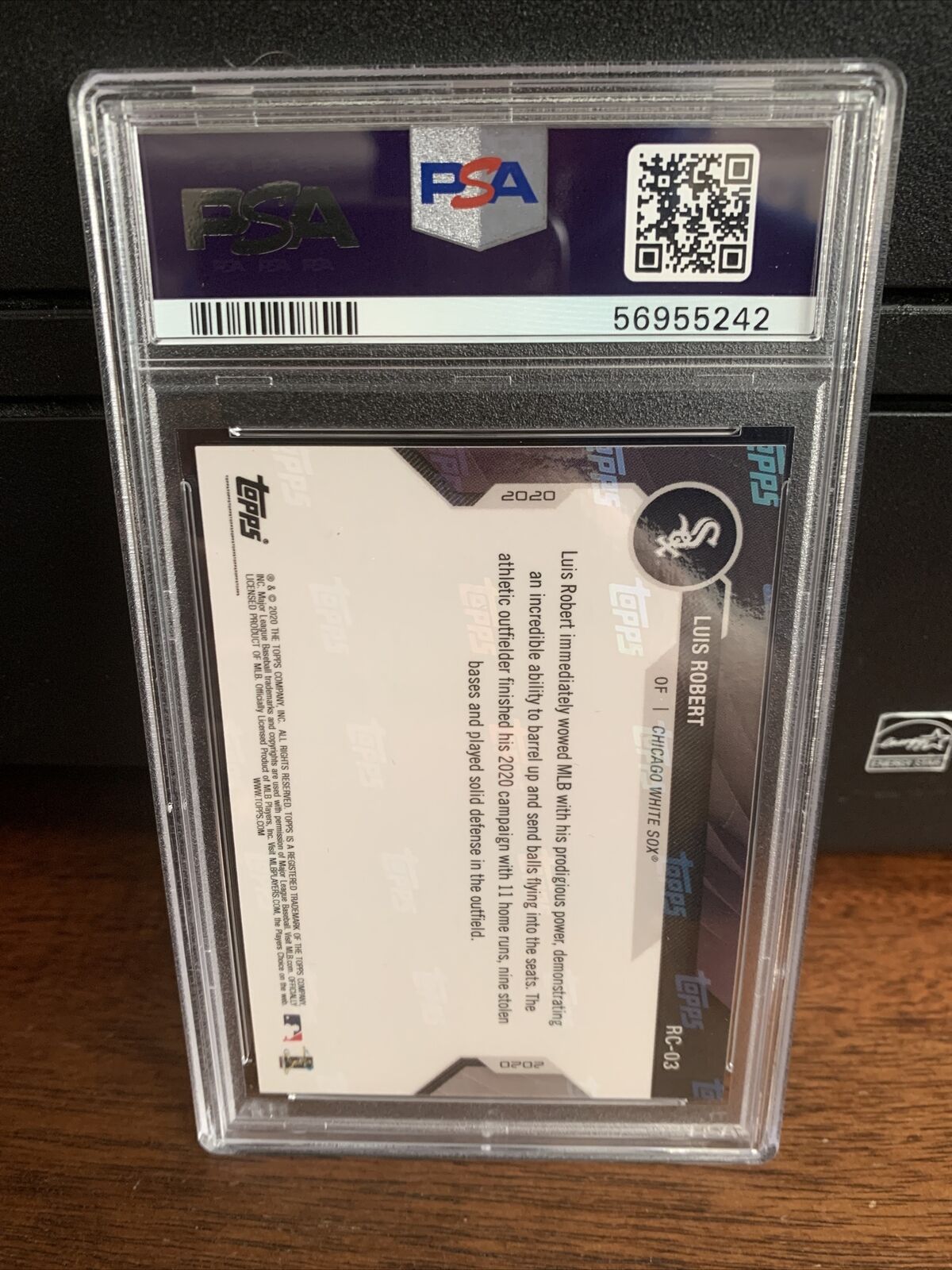 2020 Topps Now Rookie Cup Luis Robert Rookie Baseball Card #RC-03 PSA 10