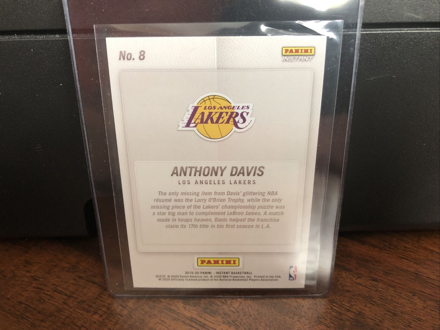 2019-20 Panini Instant Anthony Davis Basketball Card #8 NM-Mint FREE SHIPPING