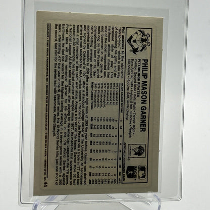 1981 Kellogg's Phil Garner Baseball Card #44 NM-Mint FREE SHIPPING