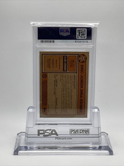 2022 Topps UEFA Living Set Eric-Junior Dina-Ebimbe Card #480 PSA 10 Gem Mint