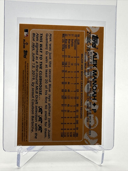 2023 Topps Silver Pack Alek Manoah Baseball Card #2T88C-78 FREE SHIPPING
