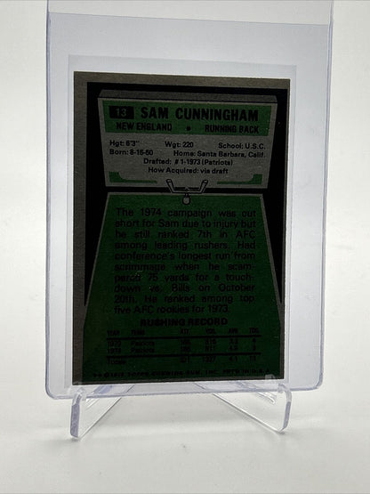 1975 Topps Sam Cunningham Football Card #13 NM Quality FREE SHIPPING