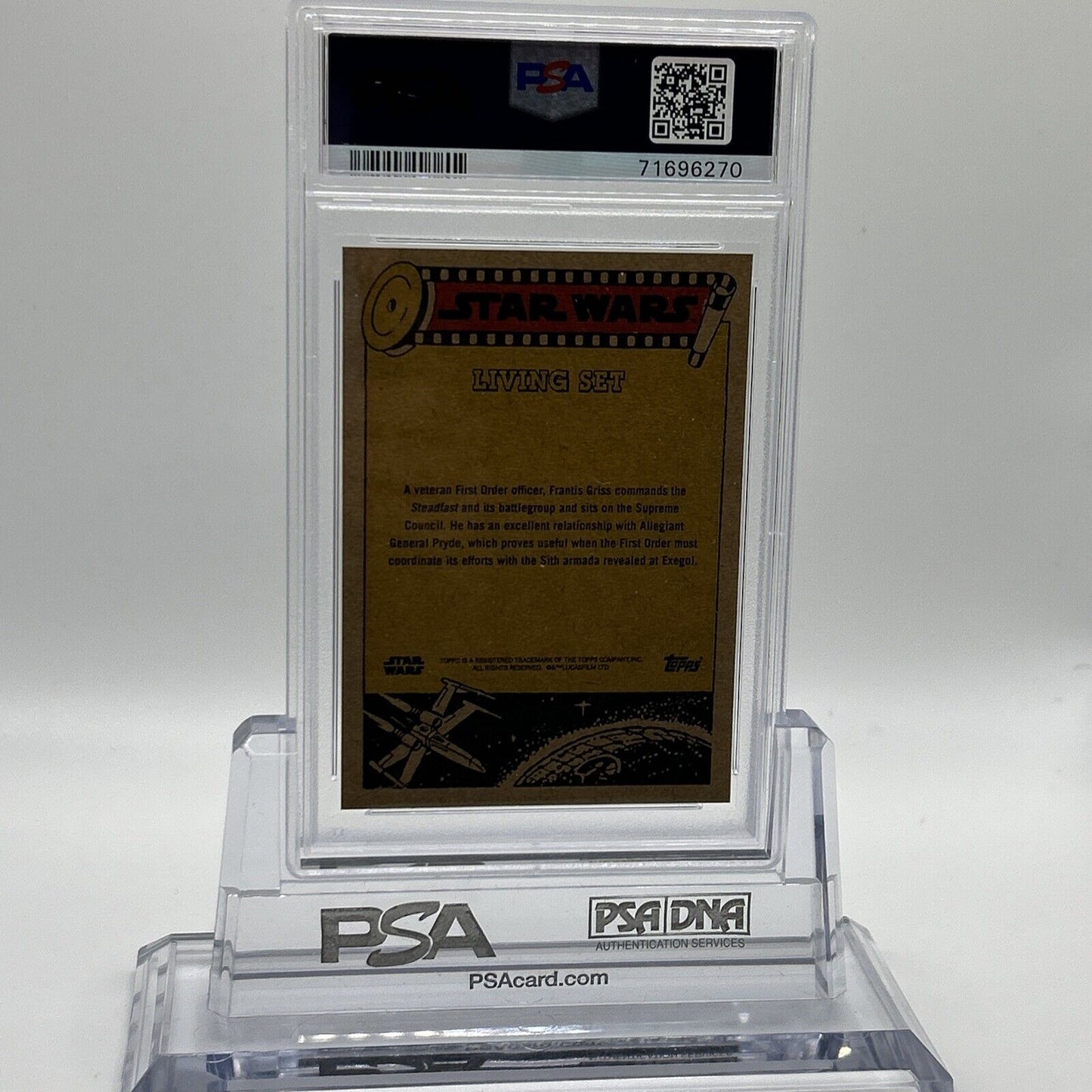 2022 Topps Star Wars Living Set Admiral Griss Card #335 PSA 10 Gem Mint