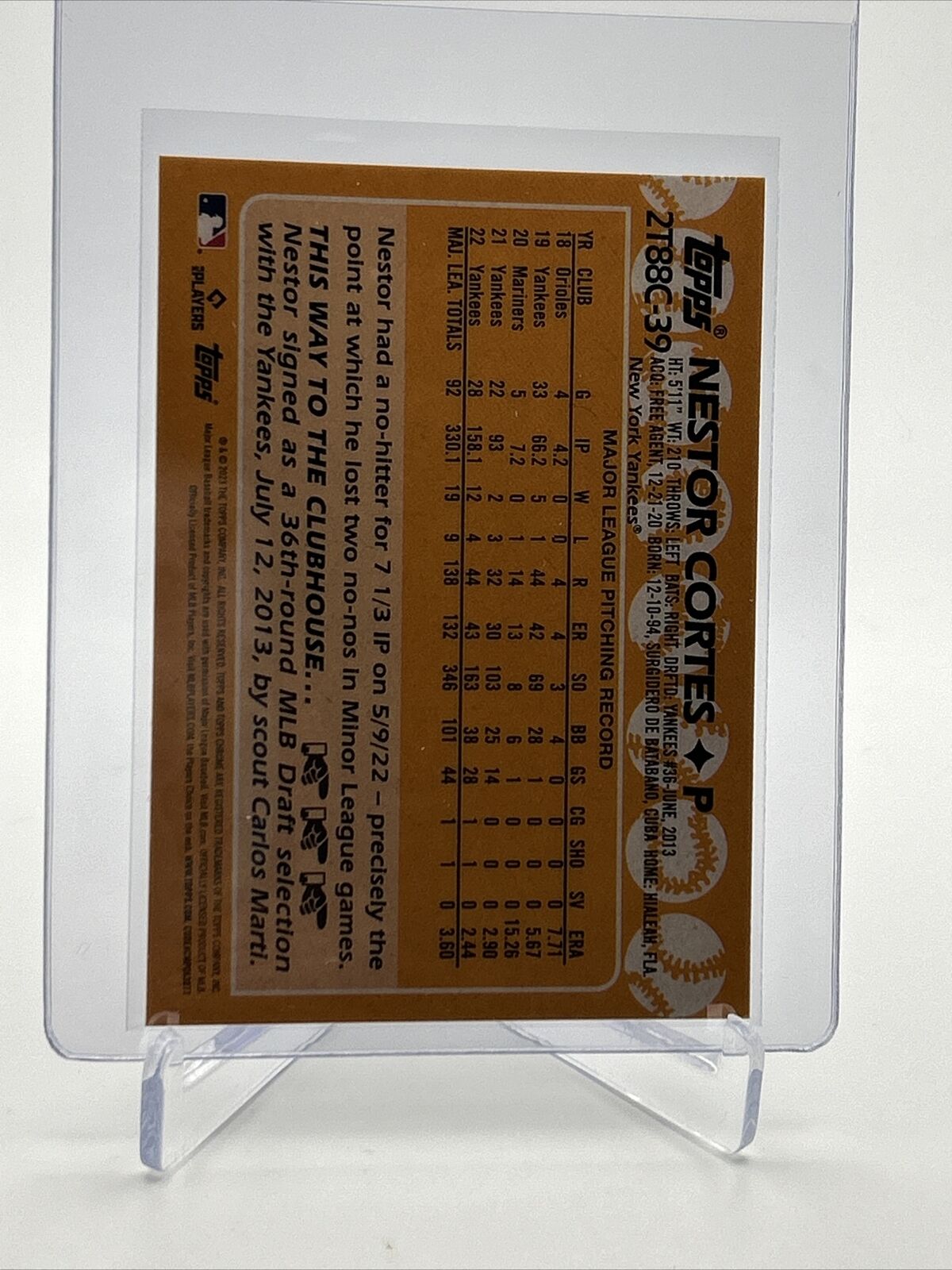 2023 Topps Silver Pack Nestor Cortes Baseball Card #2T88C-39 FREE SHIPPING