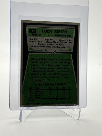 1975 Topps Tody Smith Football Card #112 NM Quality FREE SHIPPING