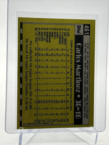 1990 Topps Carlos Martinez Baseball Card #461 Mint FREE SHIPPING