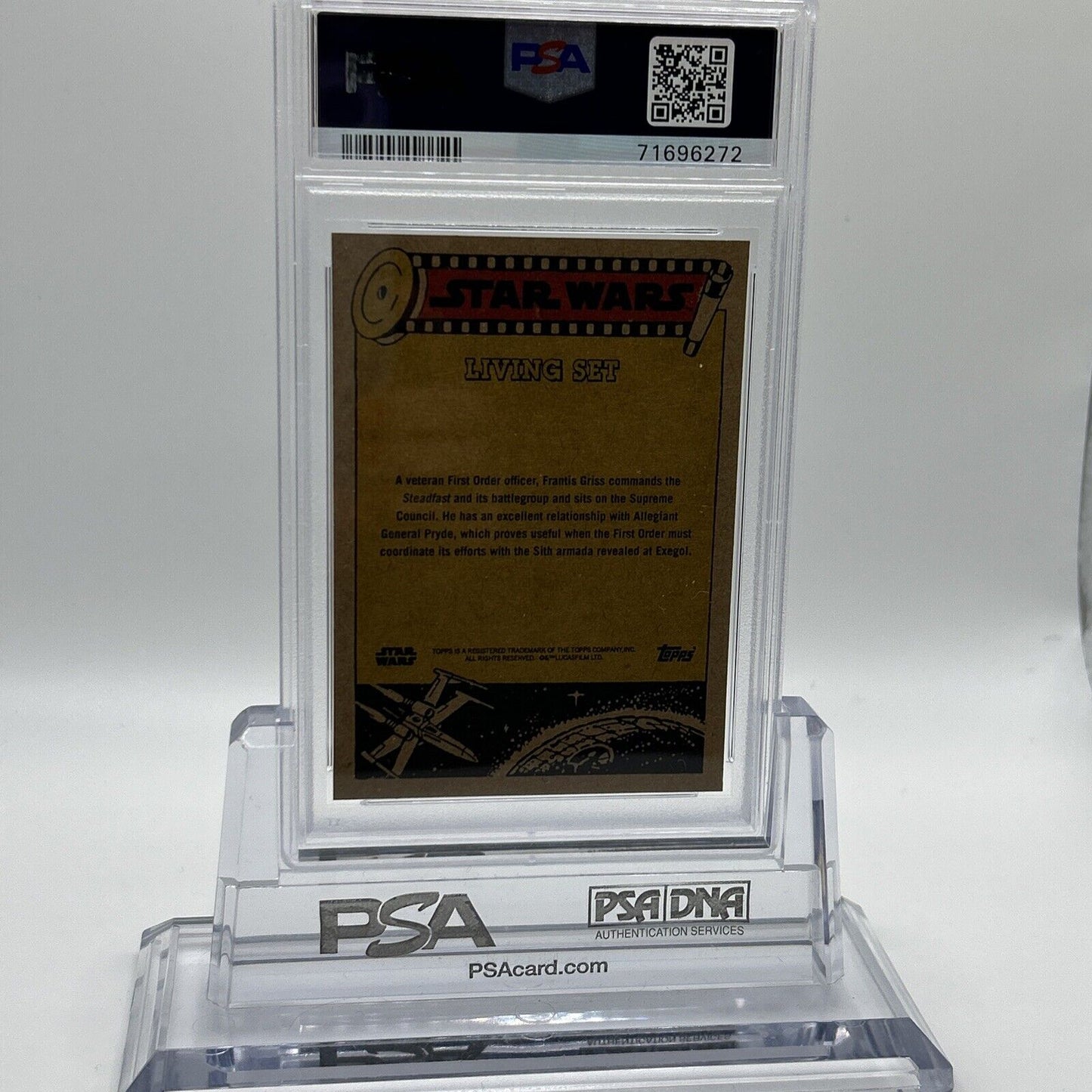 2022 Topps Star Wars Living Set Admiral Griss Card #335 PSA 9 Mint
