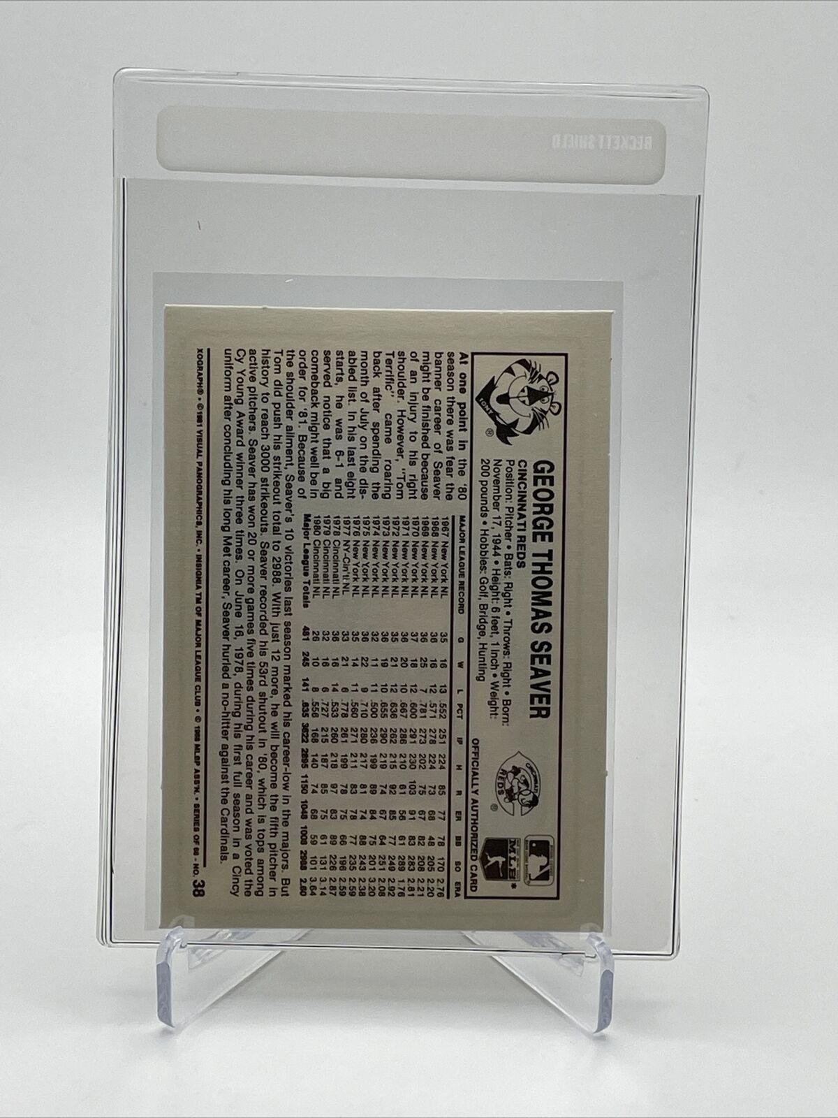 1981 Kellogg's Tom Seaver Baseball Card #38 NM-Mint FREE SHIPPING