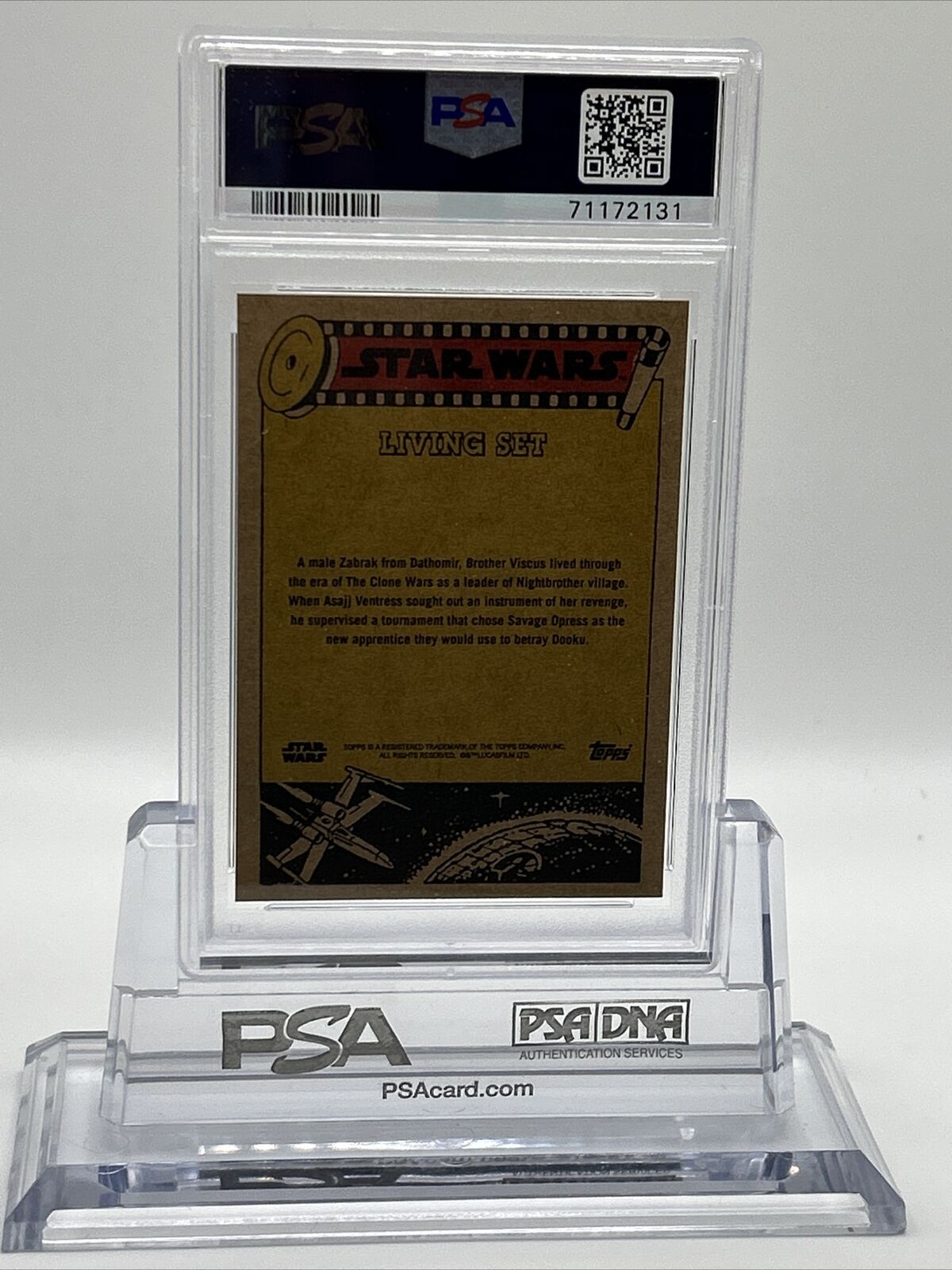 2022 Topps Star Wars Living Set Brother Viscus Card #364 PSA 9 Mint