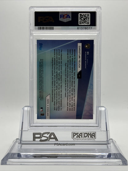 2020 Topps X Steve Aoki Christian Yelich Baseball Card #85 PSA 10