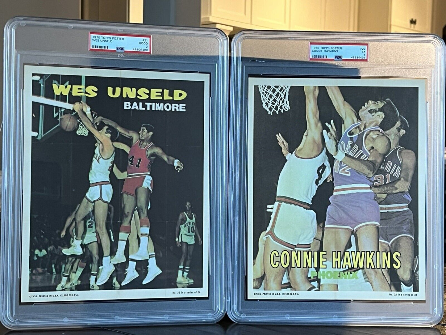 1970 Topps Basketball Poster Complete Set PSA Set Registry Ultra Rare Set 1/1