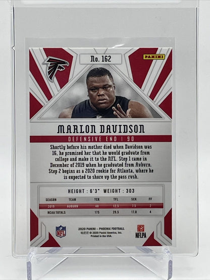 2020 Panini Phoenix FIRE BURST Marlon Davidson Rookie #162 Mint FREE SHIPPING