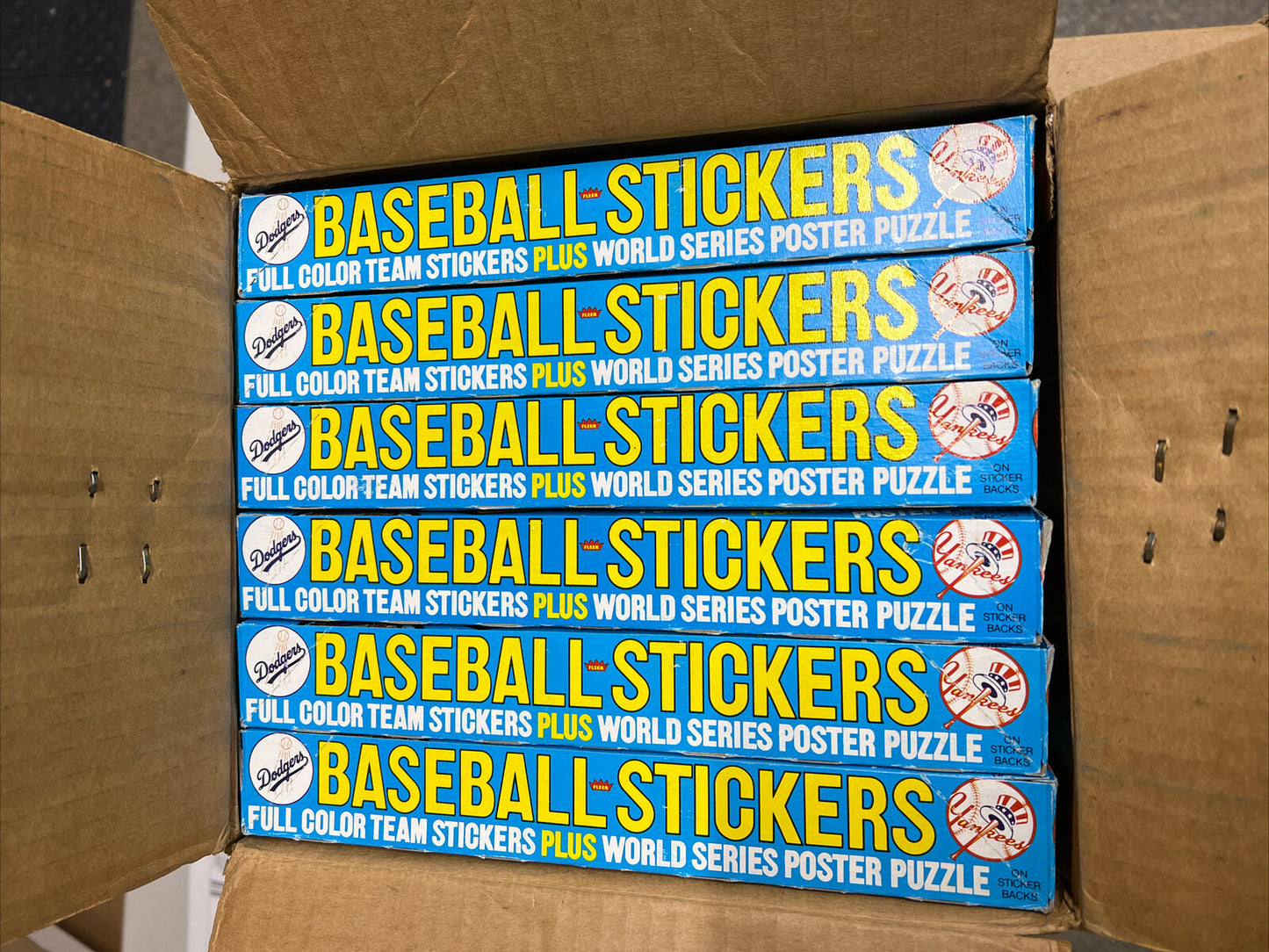 1979 Fleer Stickers Baseball Unopened Box with 24 packs -from a sealed case
