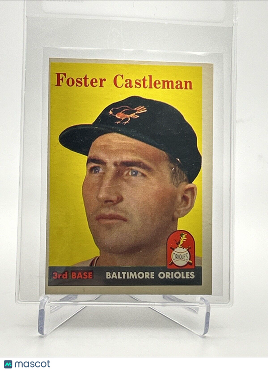 1958 Topps Foster Castleman Baseball Card #416 EX Quality FREE SHIPPING
