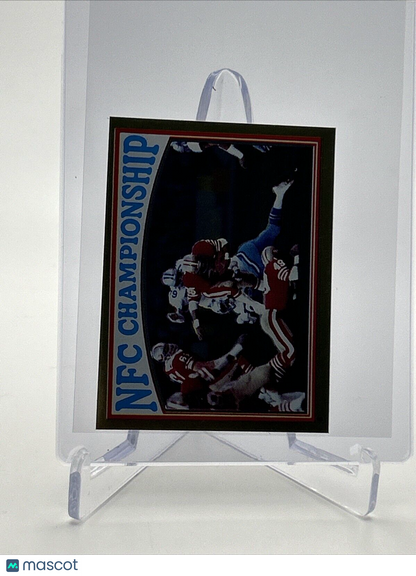 1982 Topps 1981 NFC Championship Sticker Coming Soon #6 NM FREE SHIPPING