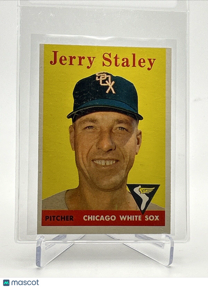 1958 Topps Jerry Staley Baseball Card #412 EX Quality FREE SHIPPING