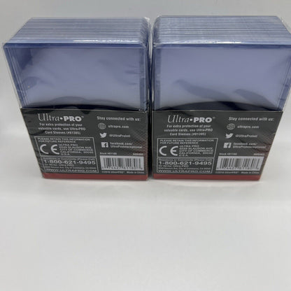 Ultra Pro 3X4 GOLD ROOKIE 35pt Toploaders 2 Packs of 25 for Standard Sized Cards