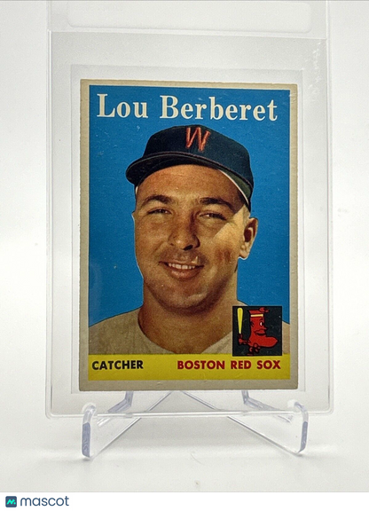 1958 Topps Lou Berberet Baseball Card #383 EX Quality FREE SHIPPING
