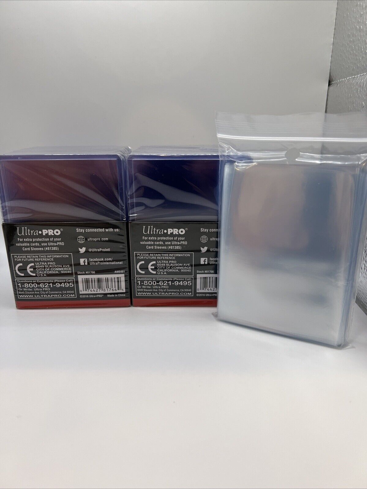 Ultra Pro 3X4 Gold Rookie 75pt Toploaders 2 Packs of 25 AND 100 THICK SLEEVES