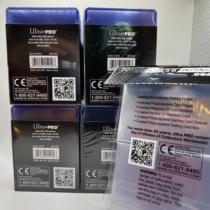 Ultra Pro 3X4 PLATINUM Toploaders 35pt 4 Packs of 25 and 100 PLATINUM SLEEVES
