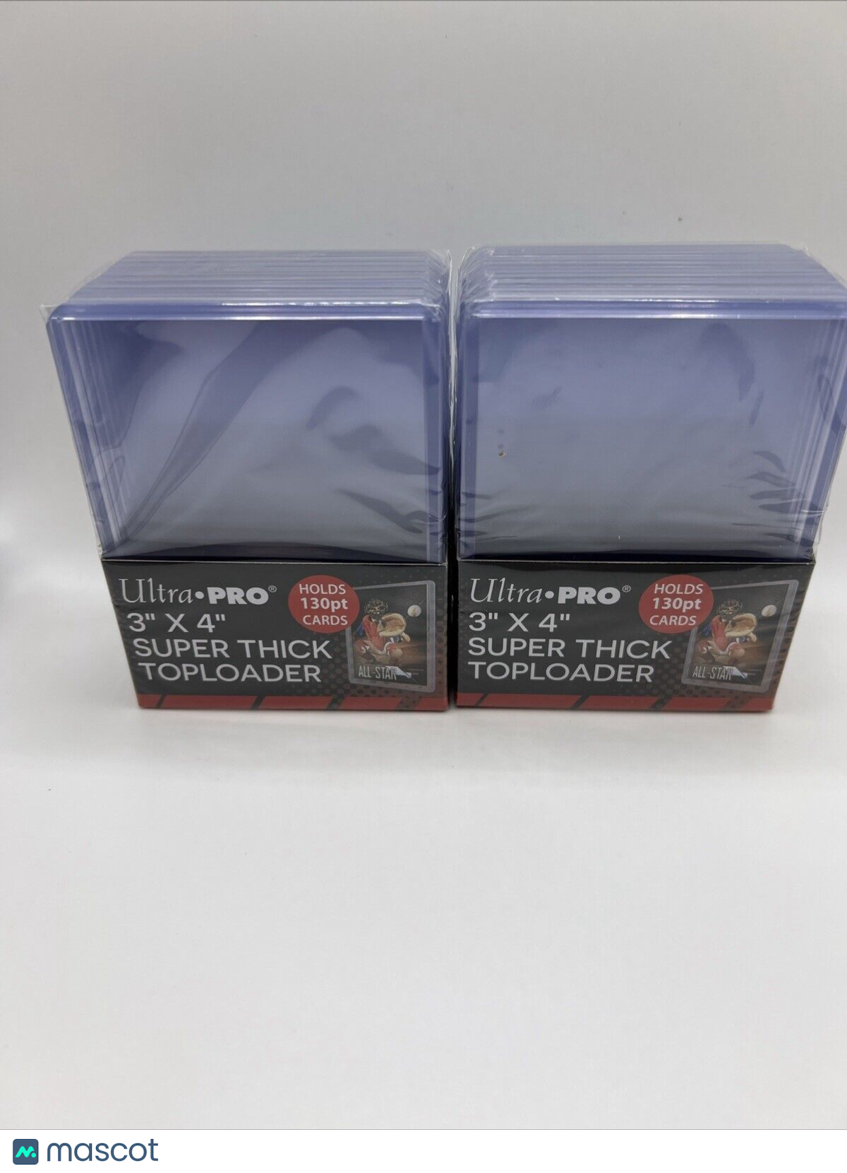 Ultra Pro 3X4 Super Thick Toploaders 130pt Point 2 Packs of 10 for Thick Cards