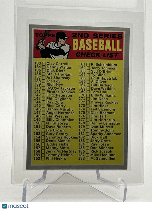1970 Topps 2nd Series Checklist Baseball Card #128 EX-MT Quality FREE SHIPPING