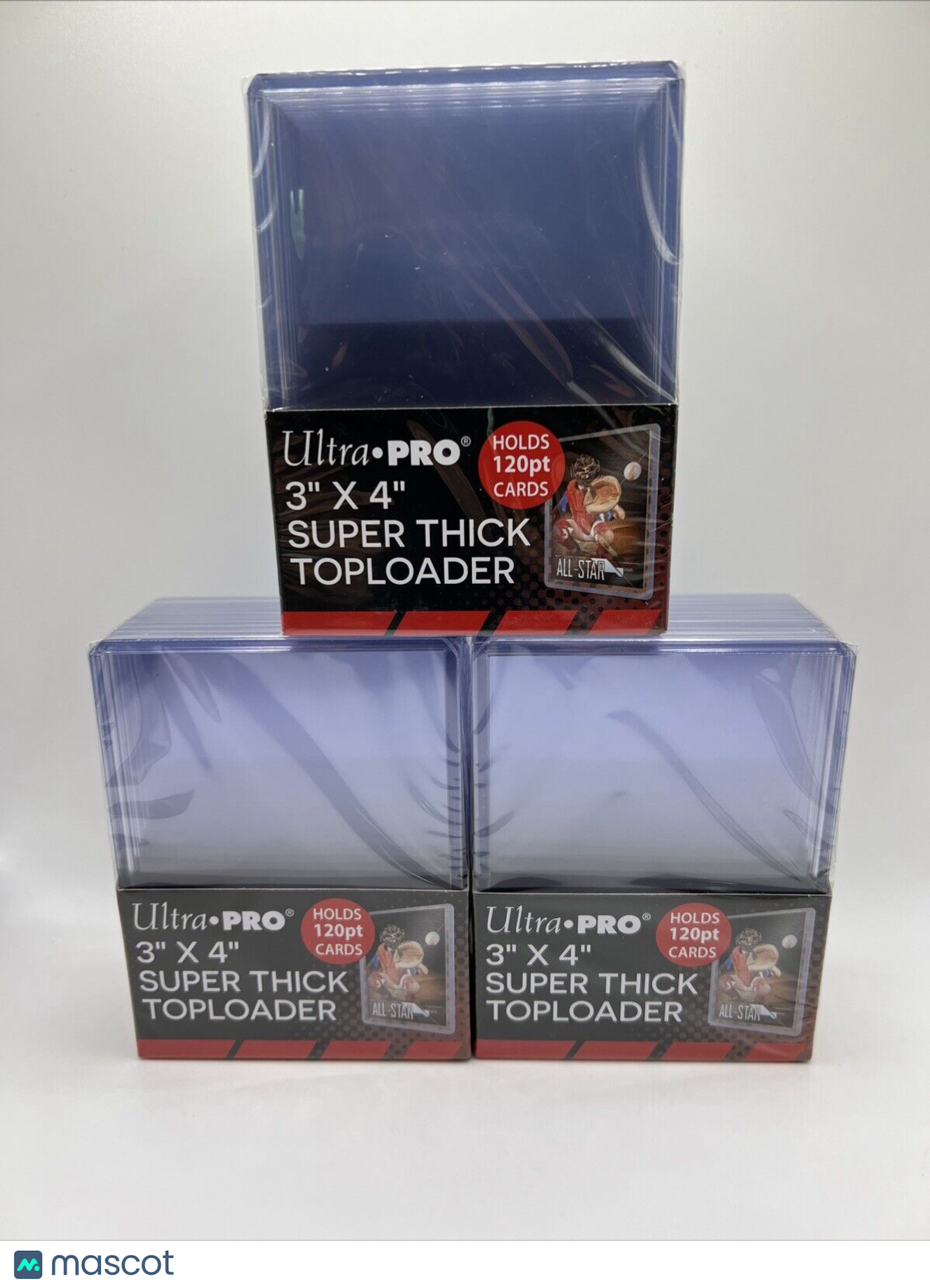 Ultra Pro 3X4 Super Thick Toploaders 120pt Point 3 Packs of 10 for Thick Cards