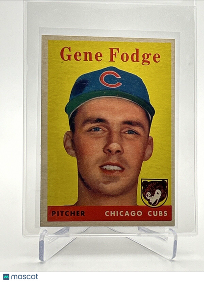 1958 Topps Gene Fodge Rookie Baseball Card #449 EX-MT Quality #2 FREE SHIPPING