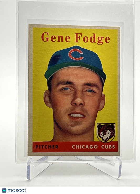 1958 Topps Gene Fodge Rookie Baseball Card #449 EX-MT Quality #2 FREE SHIPPING