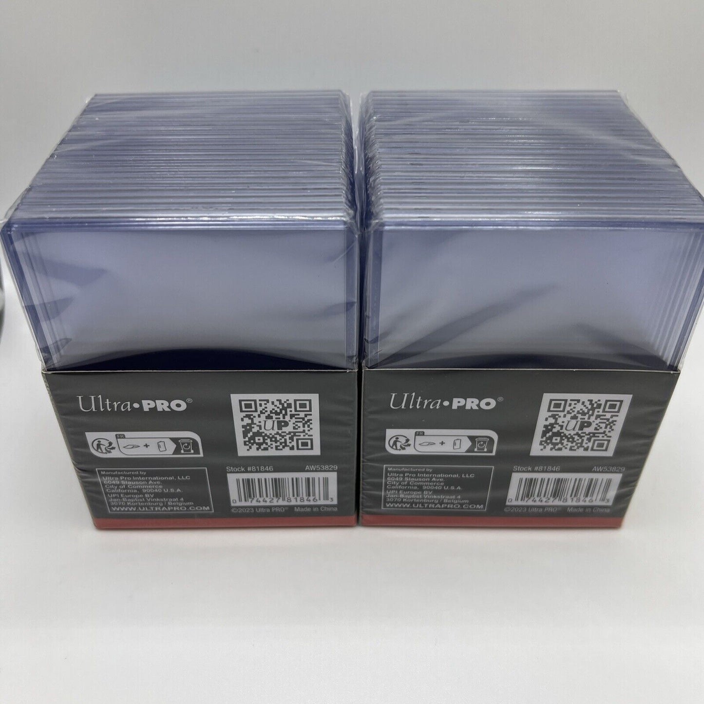Ultra Pro 3X4 Thick Toploaders 2 Packs of 25 for up to 100pt Point Cards