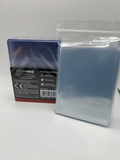 Ultra Pro 3X4 Thick Toploaders 120pt Point 1 Pack of 10 AND 100 Thick Sleeves