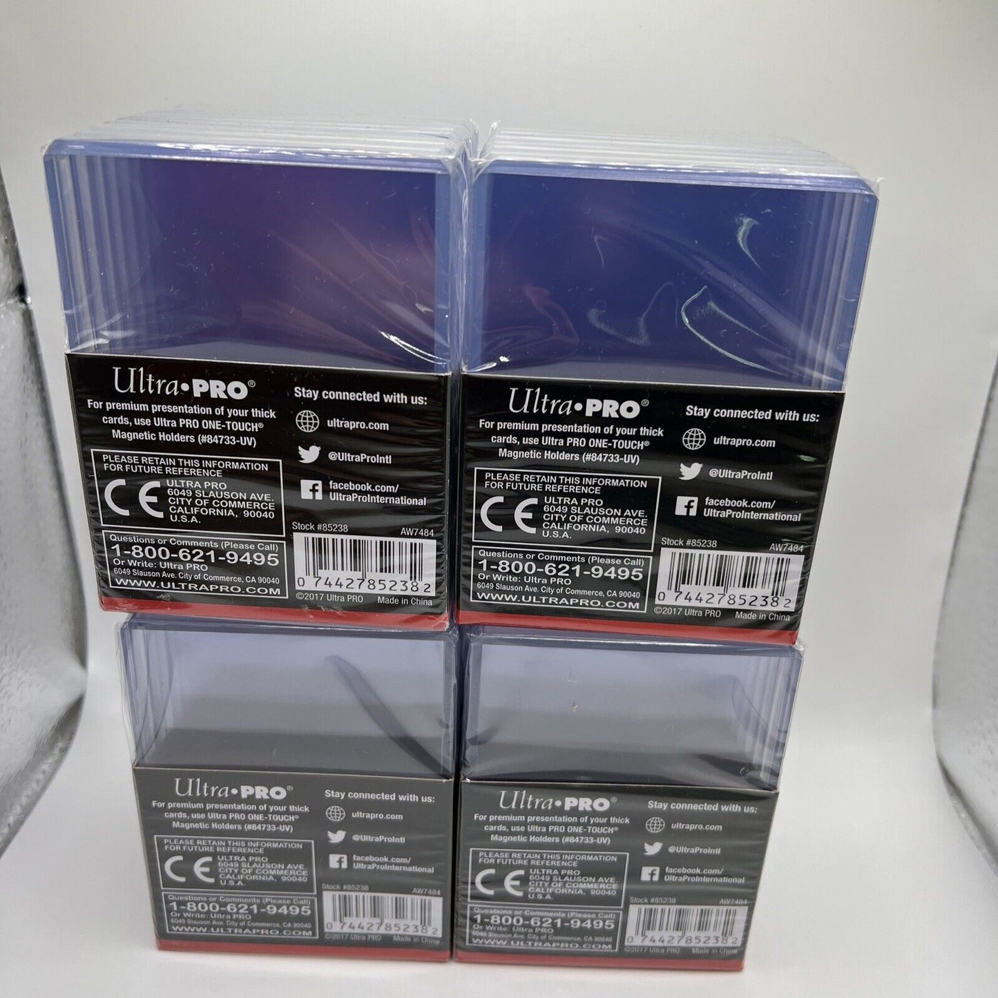 Ultra Pro 3X4 Super Thick Toploaders 4 Packs of 10 for up to 260pt Cards