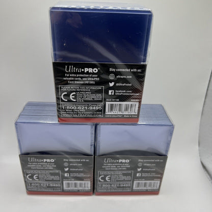 Ultra Pro 3X4 GOLD ROOKIE 35pt Toploaders 3 Packs of 25 for Standard Sized Cards