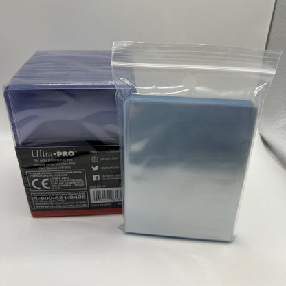 Ultra Pro 3X4 100pt Point Toploaders 1 Pack of 25 and 100 Thick Sleeves