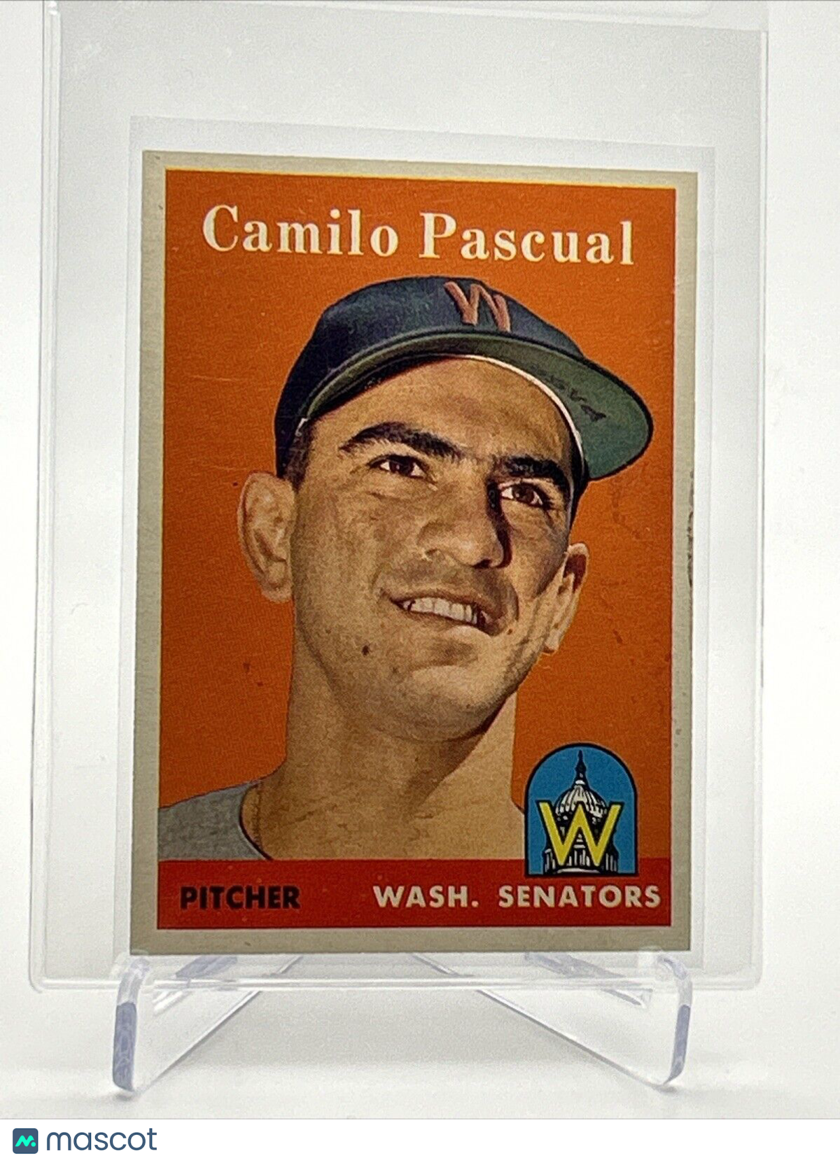 1958 Topps Camilo Pascual Baseball Card #219 EX-MT Quality #2 FREE SHIPPING