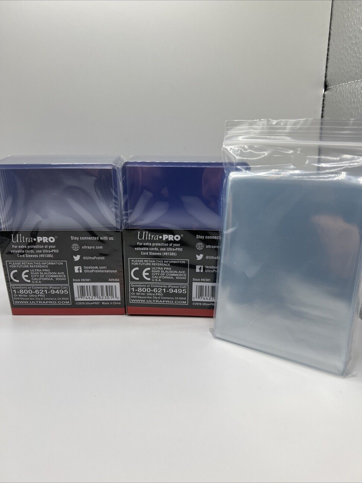 Ultra Pro 3X4 Thick Toploaders 120pt Point 2 Packs of 10 AND 100 Thick Sleeves