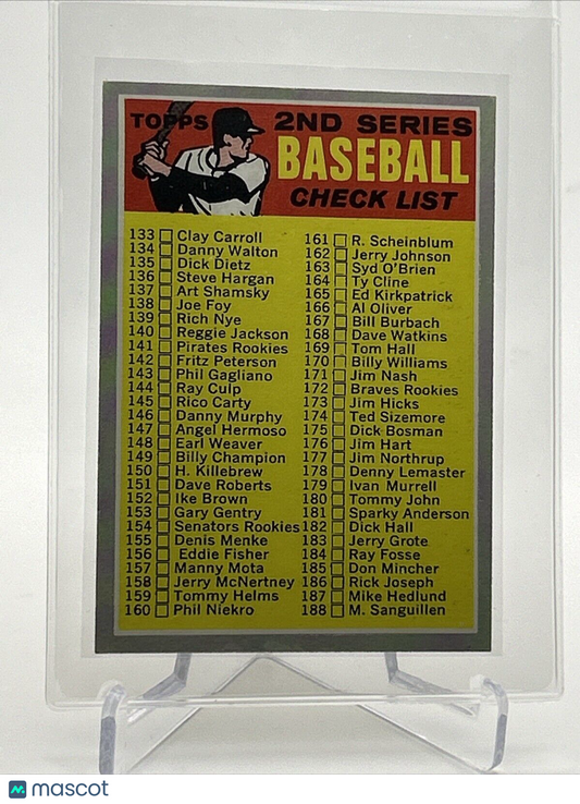 1970 Topps 2nd Series Checklist Baseball Card #128 EX Quality #2 FREE SHIPPING
