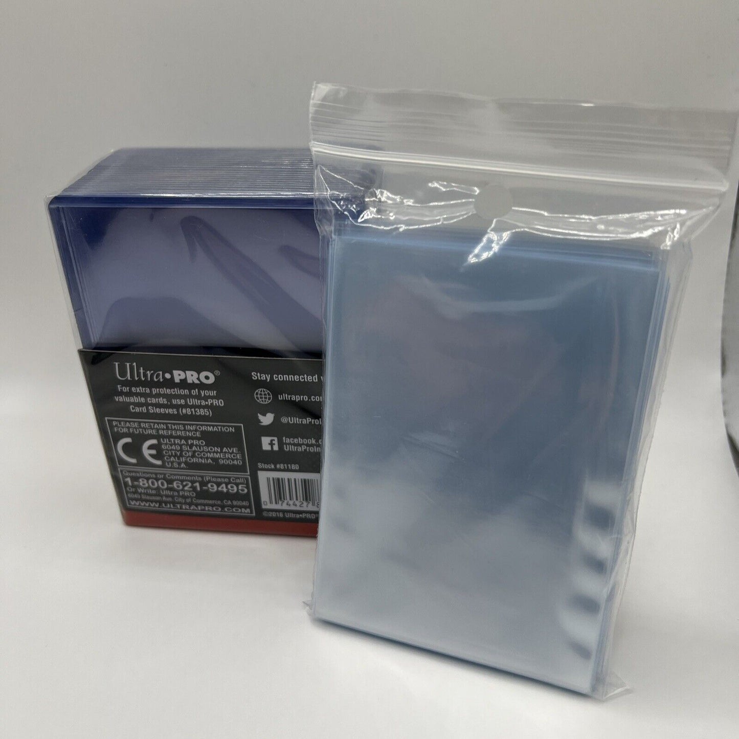 Ultra Pro 3X4 GOLD ROOKIE 35pt Toploaders 1 Pack of 25 AND 100 SLEEVES