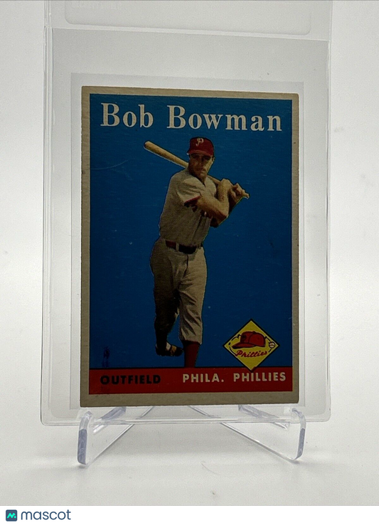 1958 Topps Bob Bowman Baseball Card #415 VG Quality FREE SHIPPING