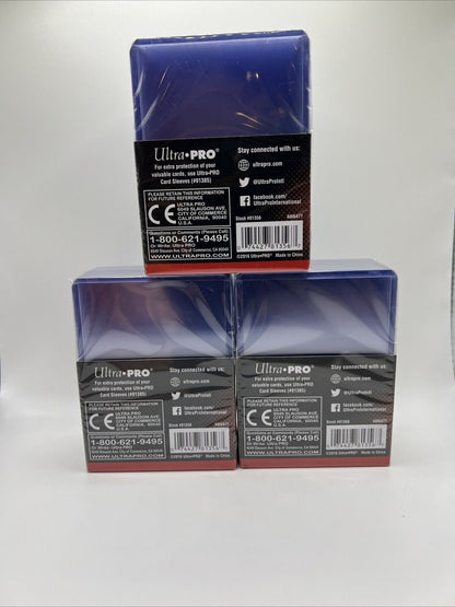 Ultra Pro 3X4 WHITE Rookie 35pt Toploaders 3 Packs of 25 for Standard Cards