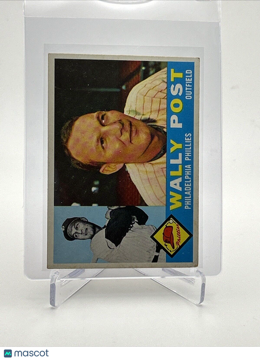 1960 Topps Wally Post Baseball Card #13 VG Quality FREE SHIPPING
