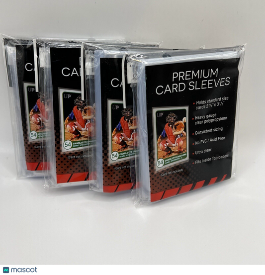 Ultra Pro PREMIUM Soft Card Penny Sleeves 4 Packs of 100 for Standard Cards