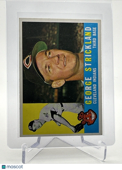 1960 Topps George Strickland Baseball Card #63 EX Quality FREE SHIPPING