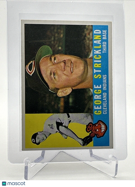 1960 Topps George Strickland Baseball Card #63 EX Quality FREE SHIPPING