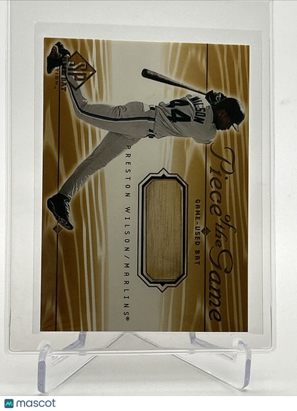 2001 SP Game Bat Edition Piece of the Game Preston Wilson #PW #4 FREE SHIPPING