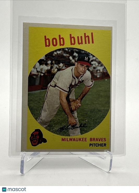 1959 Topps Bob Buhl Baseball Card #347 EX Quality FREE SHIPPING
