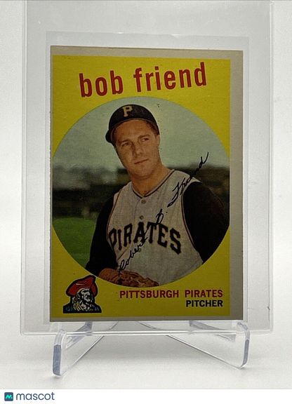 1959 Topps Bob Friend Baseball Card #460 EX Quality #2 FREE SHIPPING